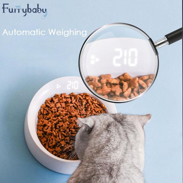 

cat bowls & feeders pet fedding bowl automatic weighing dog digital feeding stand feeder drinking without battery