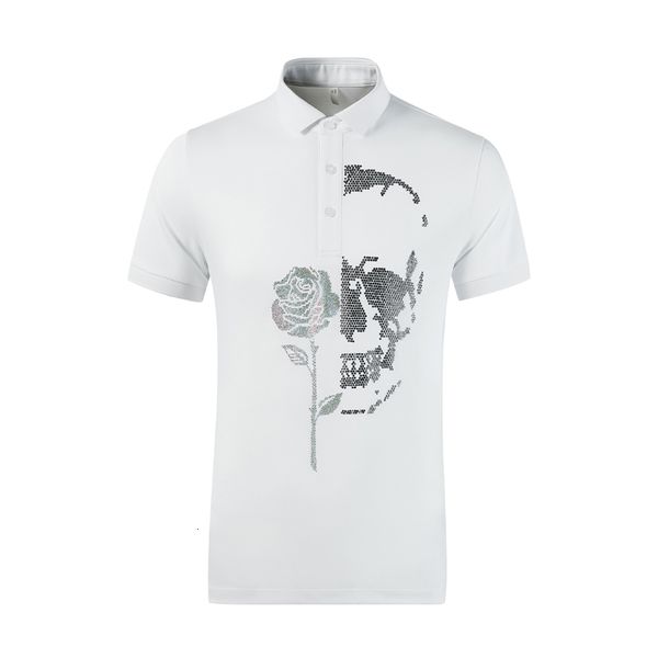 

tee shirt shirt brand summer polo shirt men short sleeve turn-over collar slim casual business male clothes mens polos, White;black