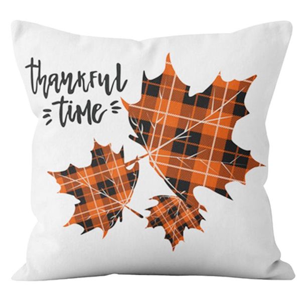 

pillow case happy thanksgiving cushion cover autumn fall farm pumpkin decorative throw pillows linen sofa cushions pillowcase