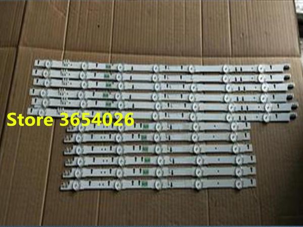 

effects 4pcs led strip for samsung ue55h6670 ue55es6530 2014svs55 d4ge-550dca-r3 d4ge-550dcb-r3 5 led+7 bn96 30432a 30431a