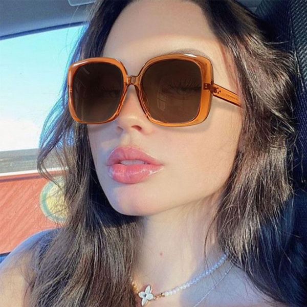 

sunglasses big frame square polarized fashion men women shades uv400 vintage glasses 50523, White;black