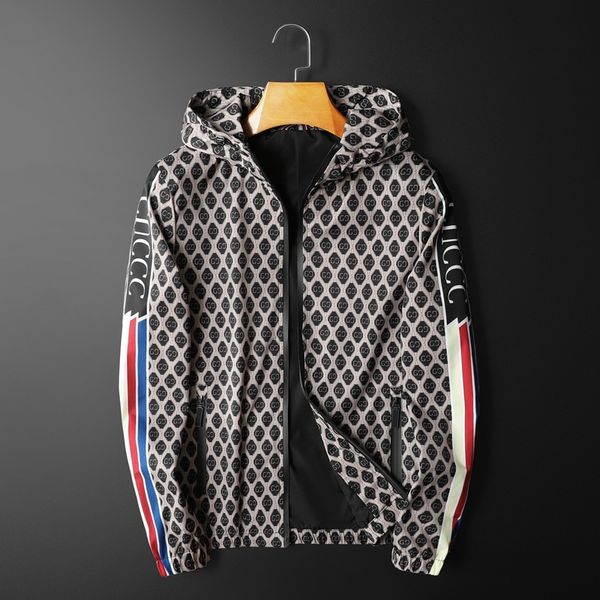 

fashion jacket 2021 men's korean slim fit hooded youth autumn, Black;brown