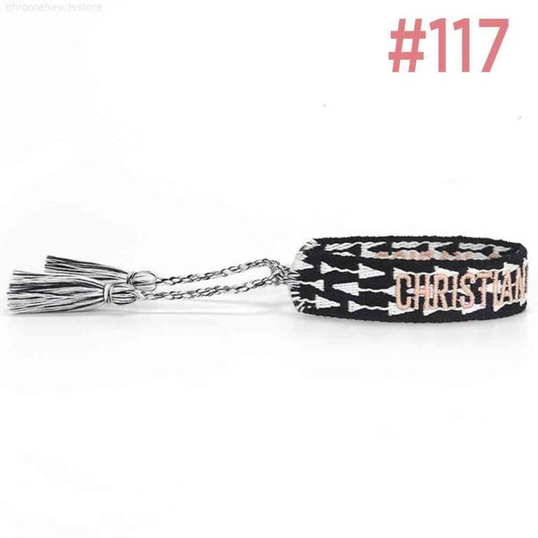 

bracelet luxury fashion design jewelry family letter hand woven color matching tassel mori women's friendship aaa 14 06bh, Golden;silver