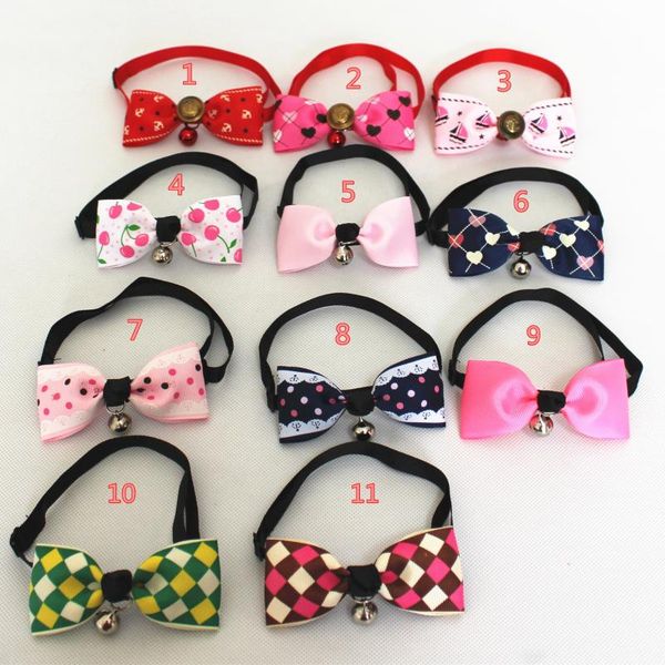 

dog collars & leashes classic bow hairpin decoration cats dogs headdress small cat mini pet grooming headdres for