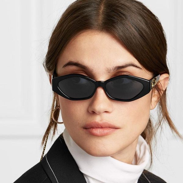 

sunglasses 2021 luxury vintage fashion sun glasses shades women classic designer rectangle small frame leopard travel, White;black