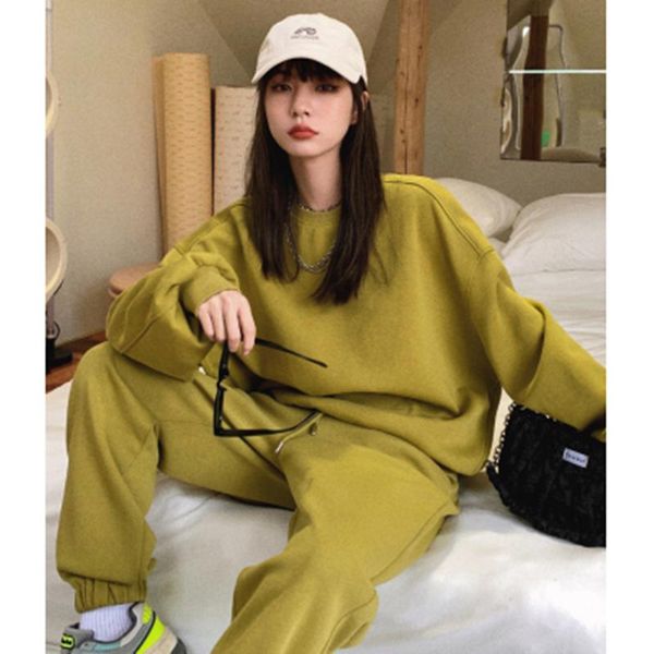 

women's two piece pants sportwear hoodies shorts + casual pullovers sweatshirt 2-piece suit sets fashion solid tracksuit, White