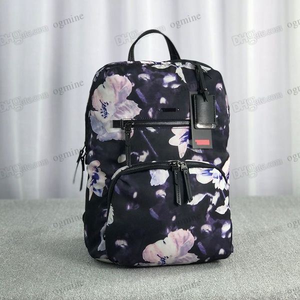 

designer young boys girls bags large capacity mens and womens school backpack fashion nylon canvas material halo dyeing flower decoration tu