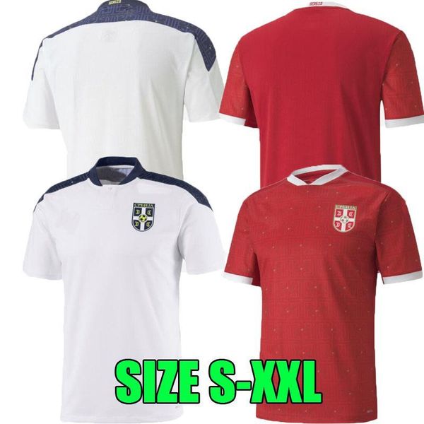 

2021 2020 serbia soccer jersey 20 21 mitrovic tadic kolarov sergej matic kostic ivanovic home red away srbija soccer shirt uniform thailand, Black