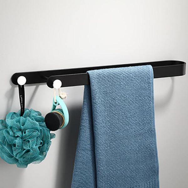 

towel racks black bathroom rack towels hanger creative home wall hanging bar storage shelf kitchen organizer