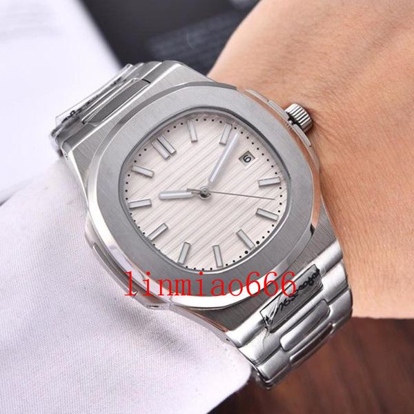 

2021 fashion men's automatic casual mechanical watch, 316l stainless steel strap 6 models, Slivery;brown