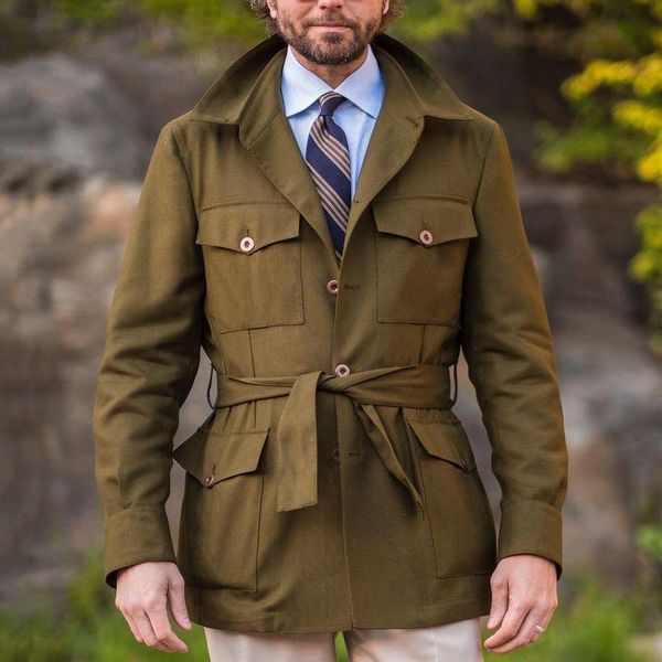 

men's trench coats men coat 2021 autumn medium long slim large size windbreaker casual ropa para hombre clothing, Tan;black