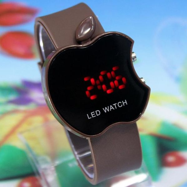 

wristwatches irregular led digital fashion watch military sports men's relojes hombre vintage relogio feminino masculino erkek kol saa, Slivery;brown