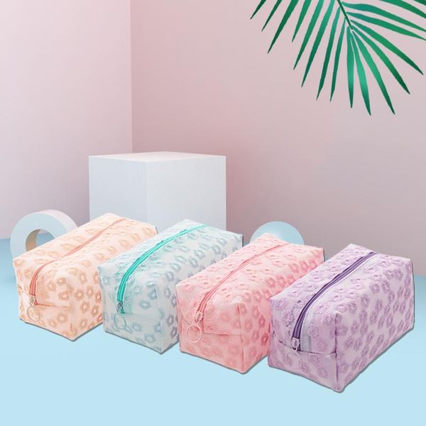 

storage bags women travel cosmetic bag multifunction geometric makeup waterproof portable toiletries organizer make up cases