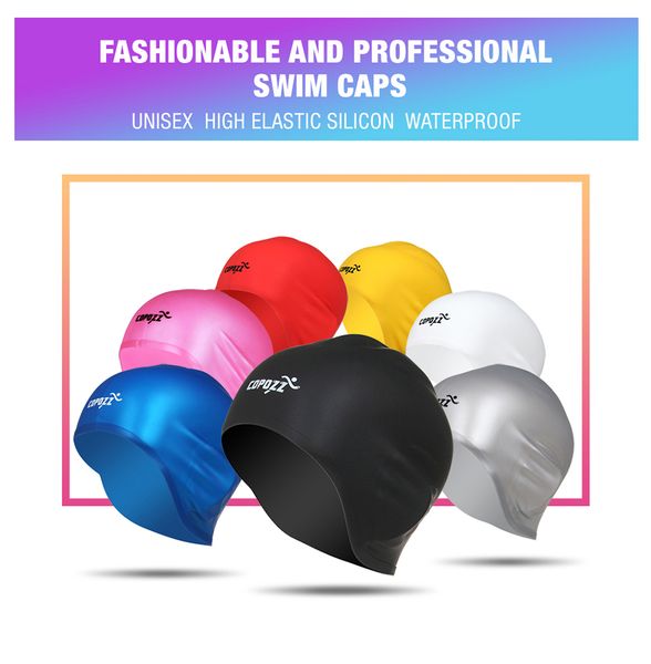 

caps for men women long hair swimming hat cover ear bone pool swim cap