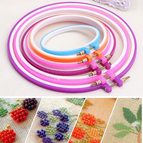

bookmark plastic cross stitch machine embroidery hoop ring bamboo sewing 13-27.5cm