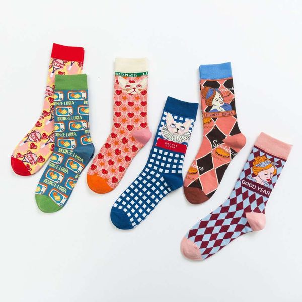 

autumn winter lolita cartoon cotton middle street, Black;white