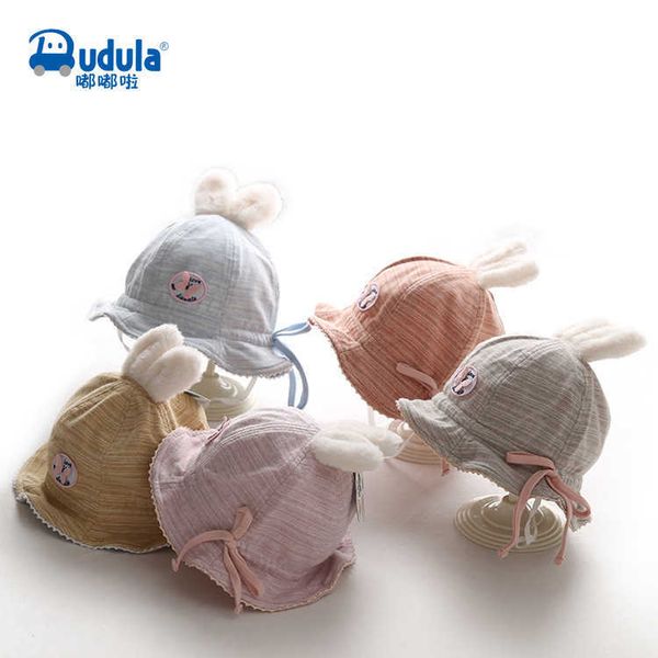 

dudula baby children spring and autumn hat dq08958 letter small bow basin, Yellow