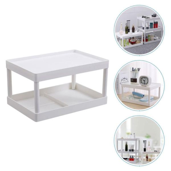 

hooks & rails 1pc deskorganizer multifunctional storage rack shelf (white)