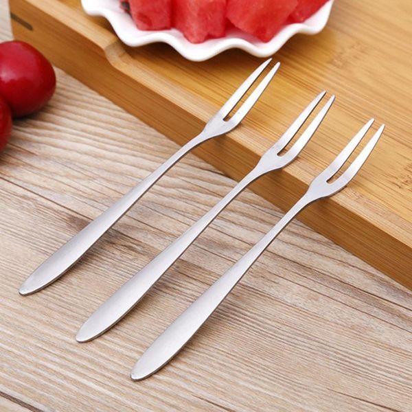 

3/5/7/10 pcs stainless steel fruit fork snack dessert tableware forks