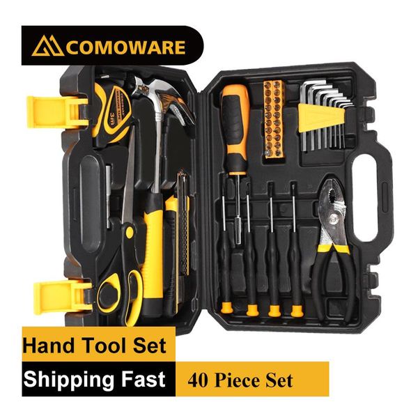 

professional hand tool sets comoware 40 piece set with hex key wrench precision screwdriver general household kit plastic storage case
