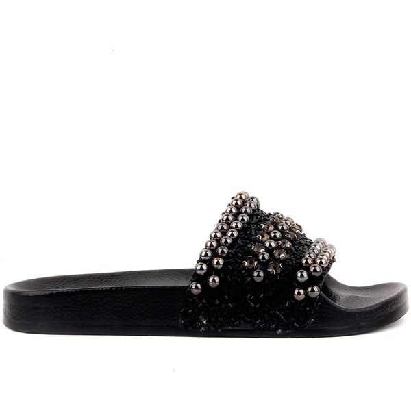 

sandals moxee black pierre summer slippers sequins smooth soft shiny inner children women's beach bgft