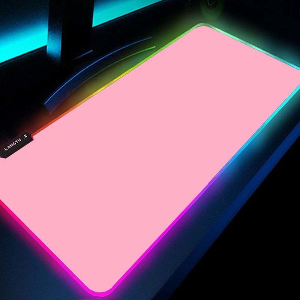 

mouse pads & wrist rests black and white pad for game console, pink pad, simple led lamp game, rgb computer accessories, large table