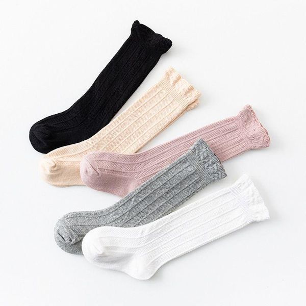 

footies 5 pairs baby girls boys lace stocking toddler knit knee high cotton socks xxfe, Blue