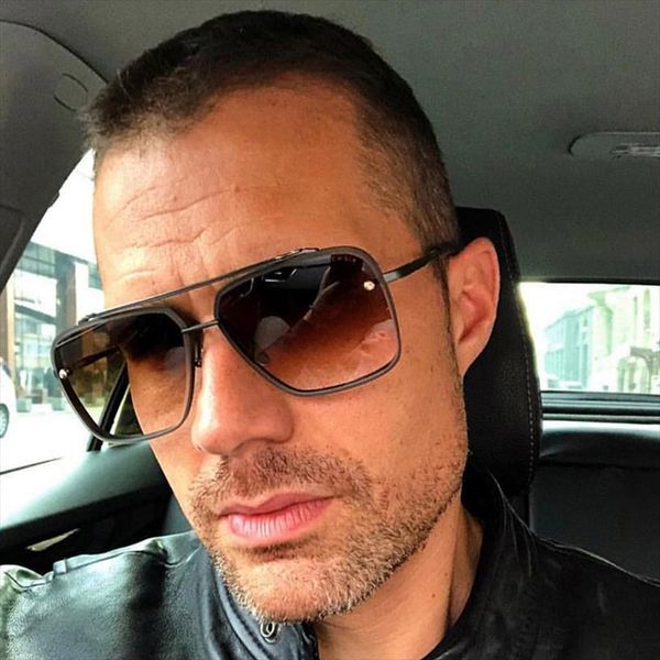 

lvvkee classic fashion style cool sunglasses design brand mens vintage zonnebril dames uv400 oculos, White;black