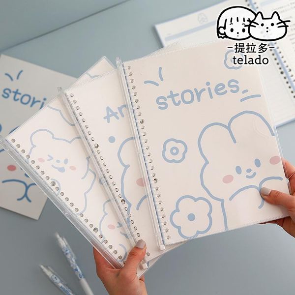 

notepads yisuremia arrival 30 sheets kawaii b5 loose-leaf diary notebook binder journal agenda book notepad school stationery, Purple;pink