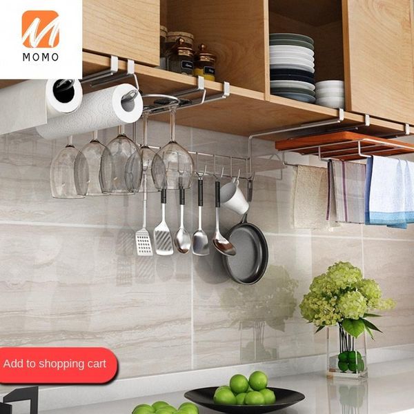 

cabinet hanging kitchen shelf chopping board rack multi-function door hanger wall storage wine glass holder bottles & jars