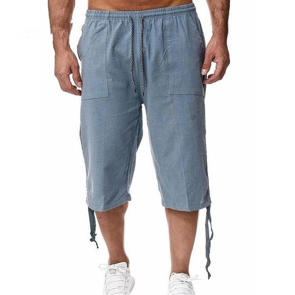 

men's shorts los hombres pantalones de moda verano casuales t11cordÃ³n sÃ³lido cintura elÃ¡stica algodÃ³n, White;black
