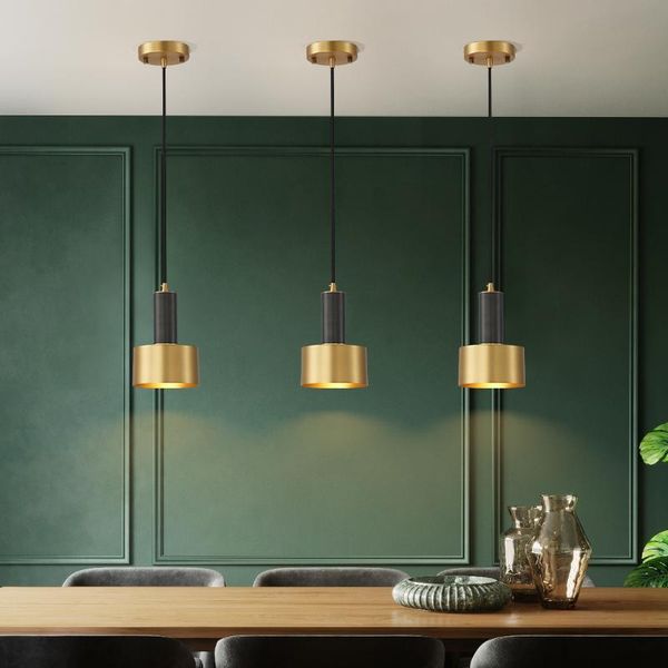 

pendant lamps nordic dining room pendent lamp copper bar counter creative bedroom beside lights modern simple lighting fixtures