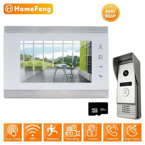 

homefong wifi video door phone smart ip home intercom ahd 960p doorbell camera with motion record for apartment villa phones