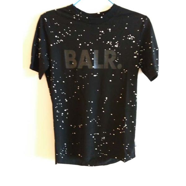 

factoryn8g6 balred b&w club high-quality size new fashion euro t shirt men o-neck clothing round bottom long back balr t-s, White;black