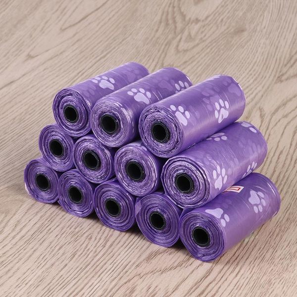 

dog apparel 12 rolls pet poop bags cat waste pick clean garbage pets outdoor