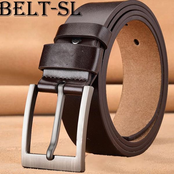 

belts 2021 genuine leather belt men vintage design large size luxury designer split waist, Black;brown