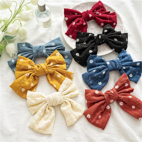 

hair accessories korea big bow cloth ties scrunchie hairpin woman elegant party headdress