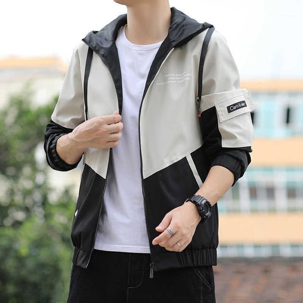 

men's jackets outerwear: 2021 summer thin seasonal korean fashion jacket, tooling sunscreen clothes, Black;brown