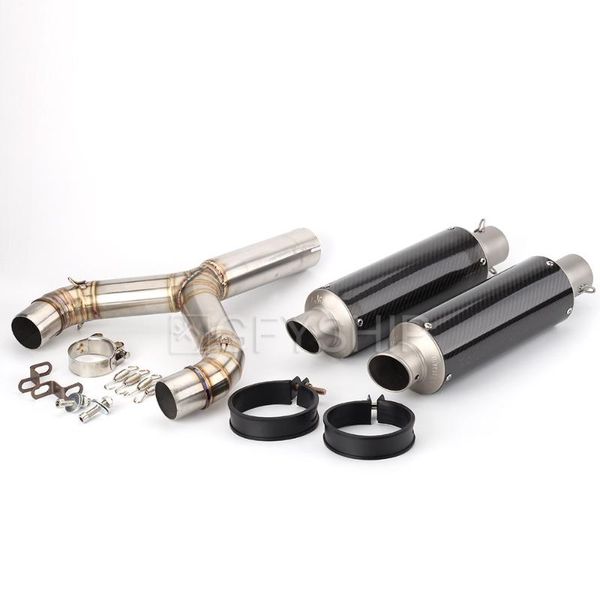 

motorcycle exhaust system 750 for aprilia shiver gt escape slip-on full muffler with link pipe