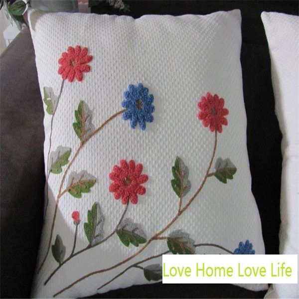 

cushion/decorative pillow throw without inner 50x50cm embroidery handmade cushion soft pastoral waist bloster wedding gift dakimakura