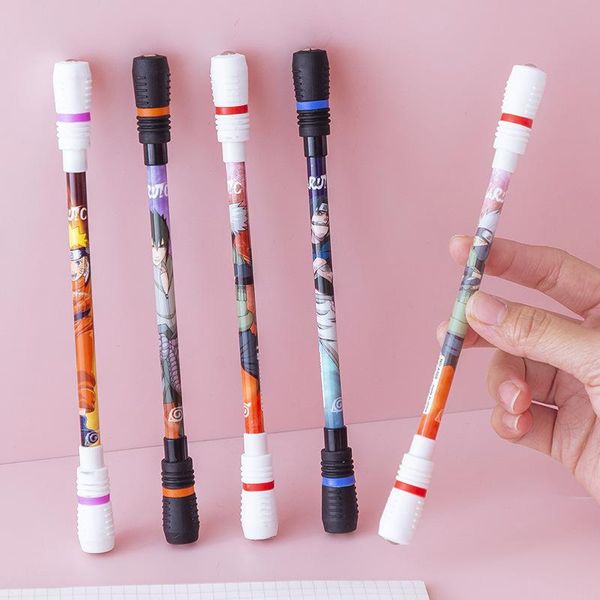 

gel pens 36 pcs/lot creative ninja finger rotating pen cute black ink signature office school writing supplies promotion gift