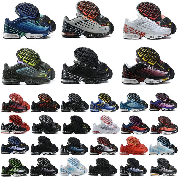 

men shoe plus tn 3 iii running shoes tn3 parachute sunset red blue triple black white gold cool grey tuned fashion mens women runer sneakers