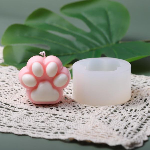 

craft tools ins large cat claw wax warmer candle molds diy silicone resin mold baking mousse sugar cake cartoon handmade