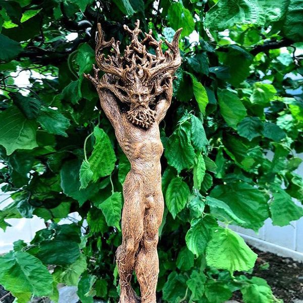 

garden decorations forest god statue mini tree elf sculpture resin ornaments micro-landscape bonsai crafts lote88