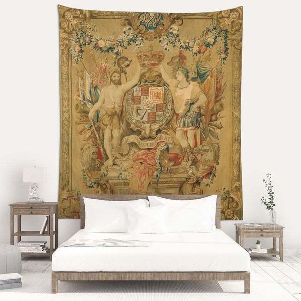 

tapestries flemish family arms wall tapestry ornate art work