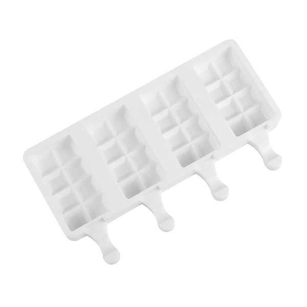 

baking moulds 3d diy silicone ice cream mold reusable 4 grid maker popsicle dessert er fruit juice tools