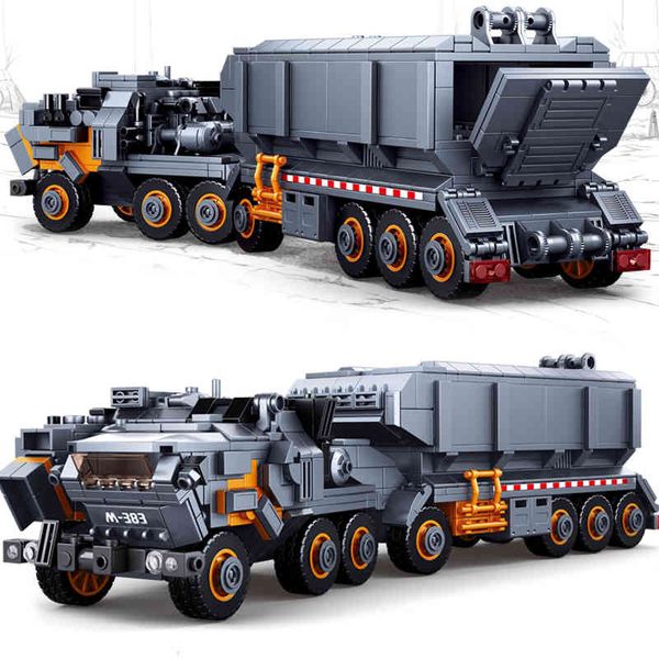 Sluban Wandering Earth Trans Transport Carrier Vehicle Set Set Model Building Buildings City Technical Christmas Birthday Gifts x0503