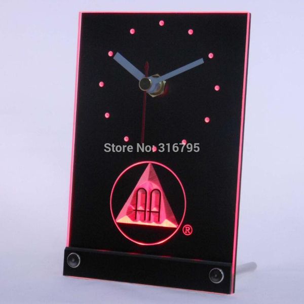 

wall clocks tnc0134 alcoholics anonymous beer 3d led table desk clock