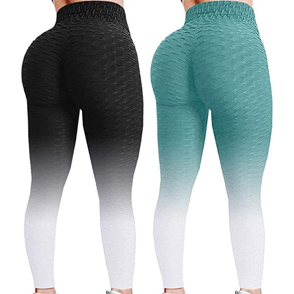 

women's push up leggings bubble hip lifting exercise fitness running high waist plus size yoga sport pants ropa mujer e2 outfit