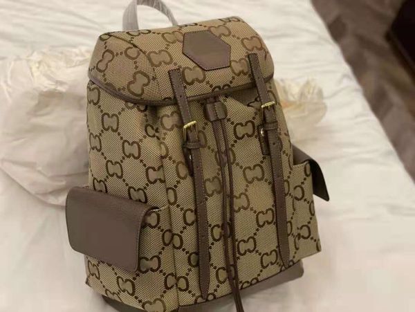 

designer backpack men and women shoulder bags student school bag canvas large capacity backpacks with ggletters outdoor packs